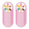 Ice Cream Paper Plates Summer Watercolor Dessert Popsicle Party Plates and Napkins Party Supplie Birthday Disposable Tableware Set Dinnerware Serves 8
