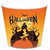 Halloween Pumpkin Paper Plates Party Plates and Napkins Birthday Disposable Tableware Party Supplie Set Party Dinnerware Serves 8 Guests for Plates, N