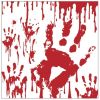Halloween Blood Hand Bleeding Paper Plates Party Supplie Plates and Napkins Birthday Disposable Tableware Set Party Dinnerware Serves 8 Guests for Pla
